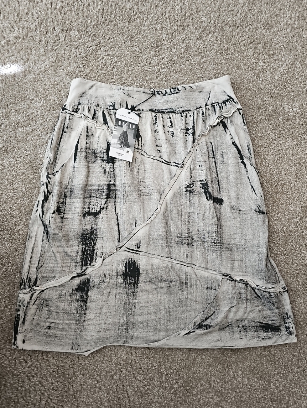 Nwt Cynthia Ashby Vera Etch Skirt M
